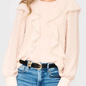 Gibsonlook Ophelia Ruffle Boho Blouse